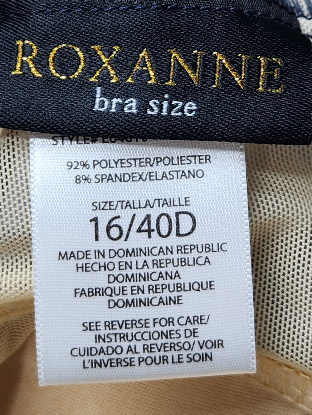 Roxanne Swim Dress One Piece Blue Polka Dot 40D Size 16 Tummy Control - Picture 5 of 9